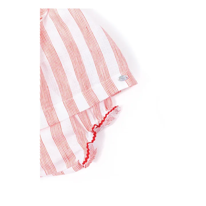 Tartine et Chocolat Ensemble Blouse + Bloomer Rayé | Ecru