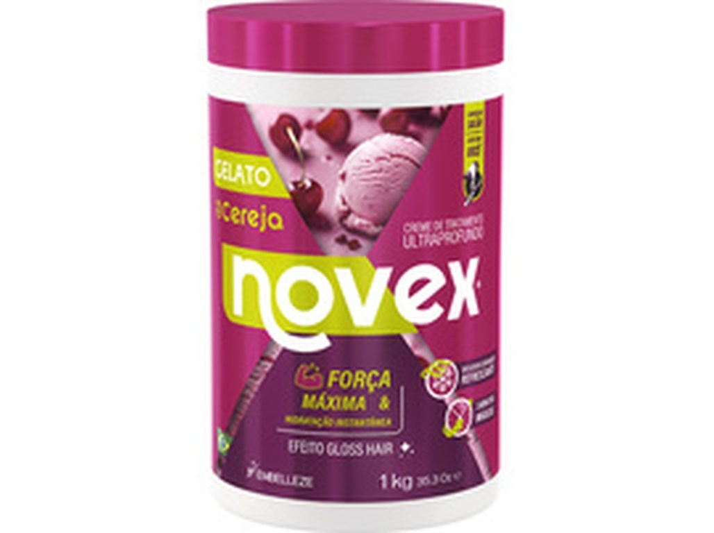 MÁSCARA CAPILAR NOVEX GELATO CEREJA 1KG