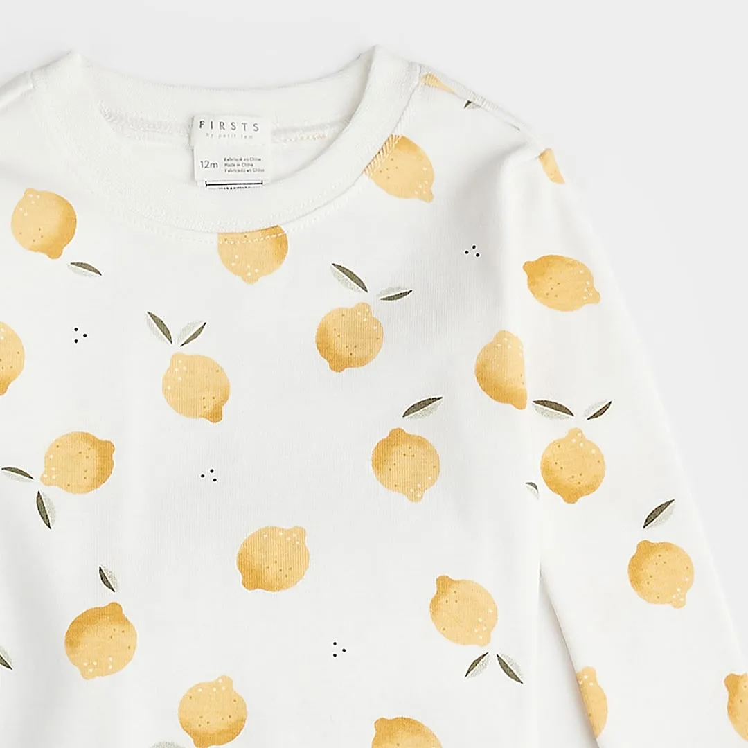 Firsts par Petit Lem Pyjama 2 Pièces Citron 12-24mois
