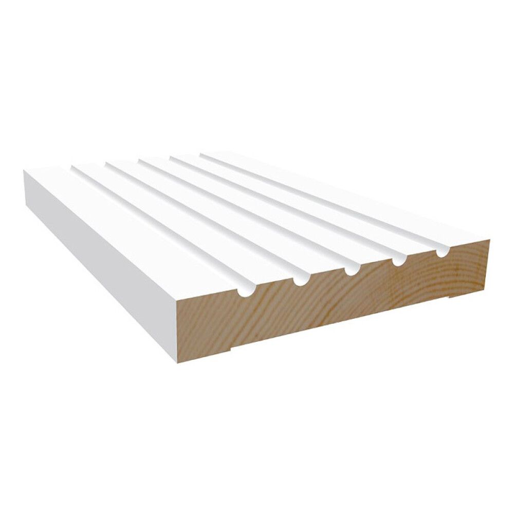 KARMLIST MOELVEN 15X95X4400MM M542 HVIT