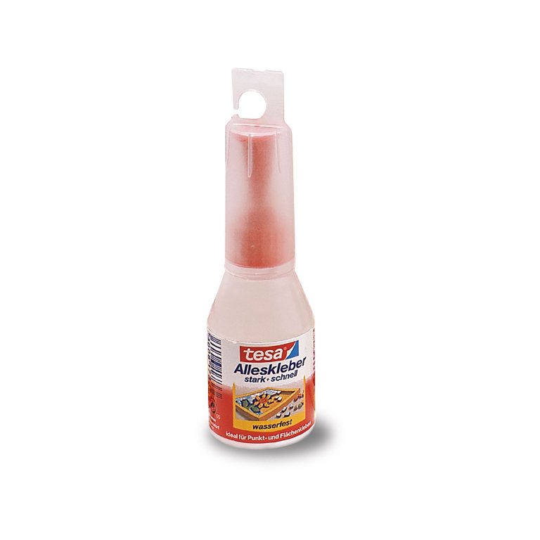 Tesa Alleskleber, Leerflasche