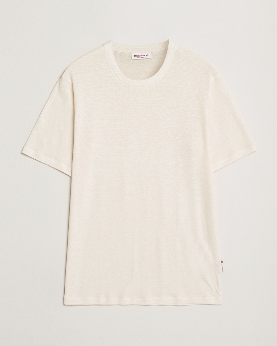 Orlebar Brown Standard Linen T-Shirt Latte