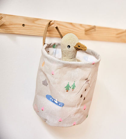 OYOY Aufbewahrungskörbe - 2er-Pack - Deer & Ente - Small - Beige
