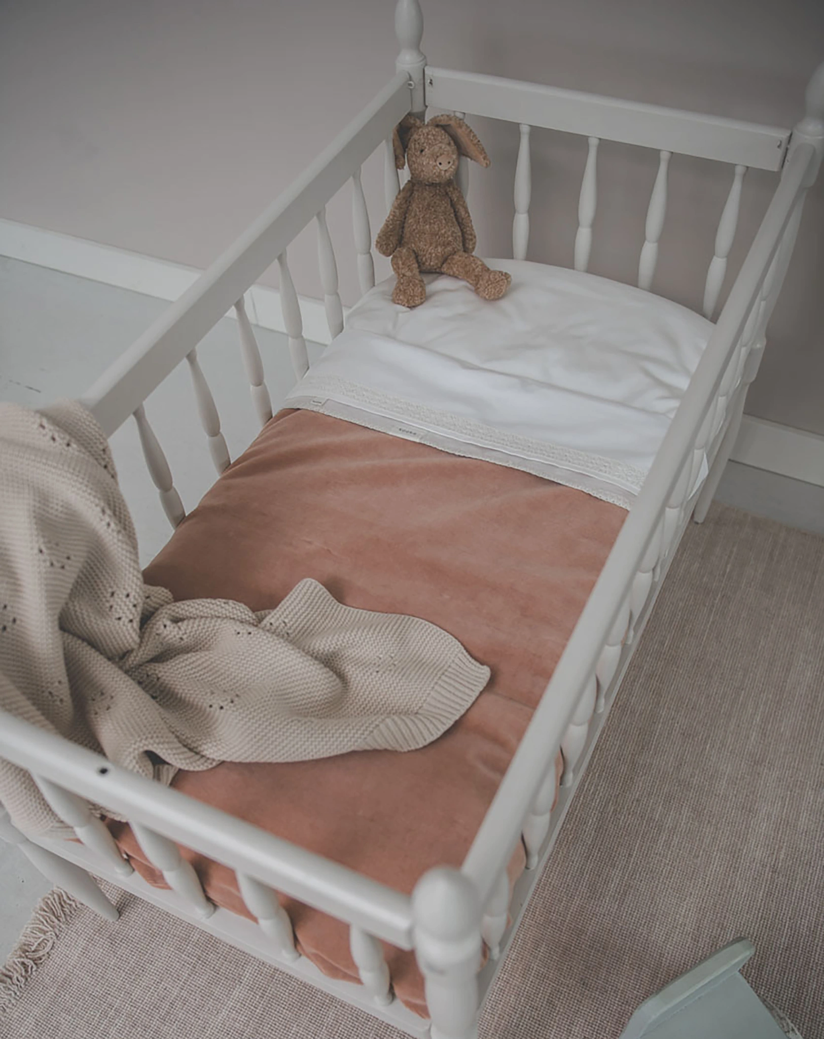 Flanell-Babydecke ODDI (75x100) in soft earth