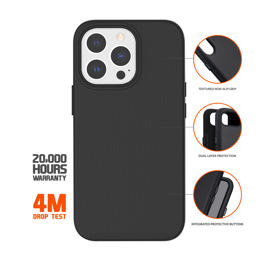 iPhone 13 Pro North Case Premium Hybrid Schutzhülle (EGCA00333) - Schwarz