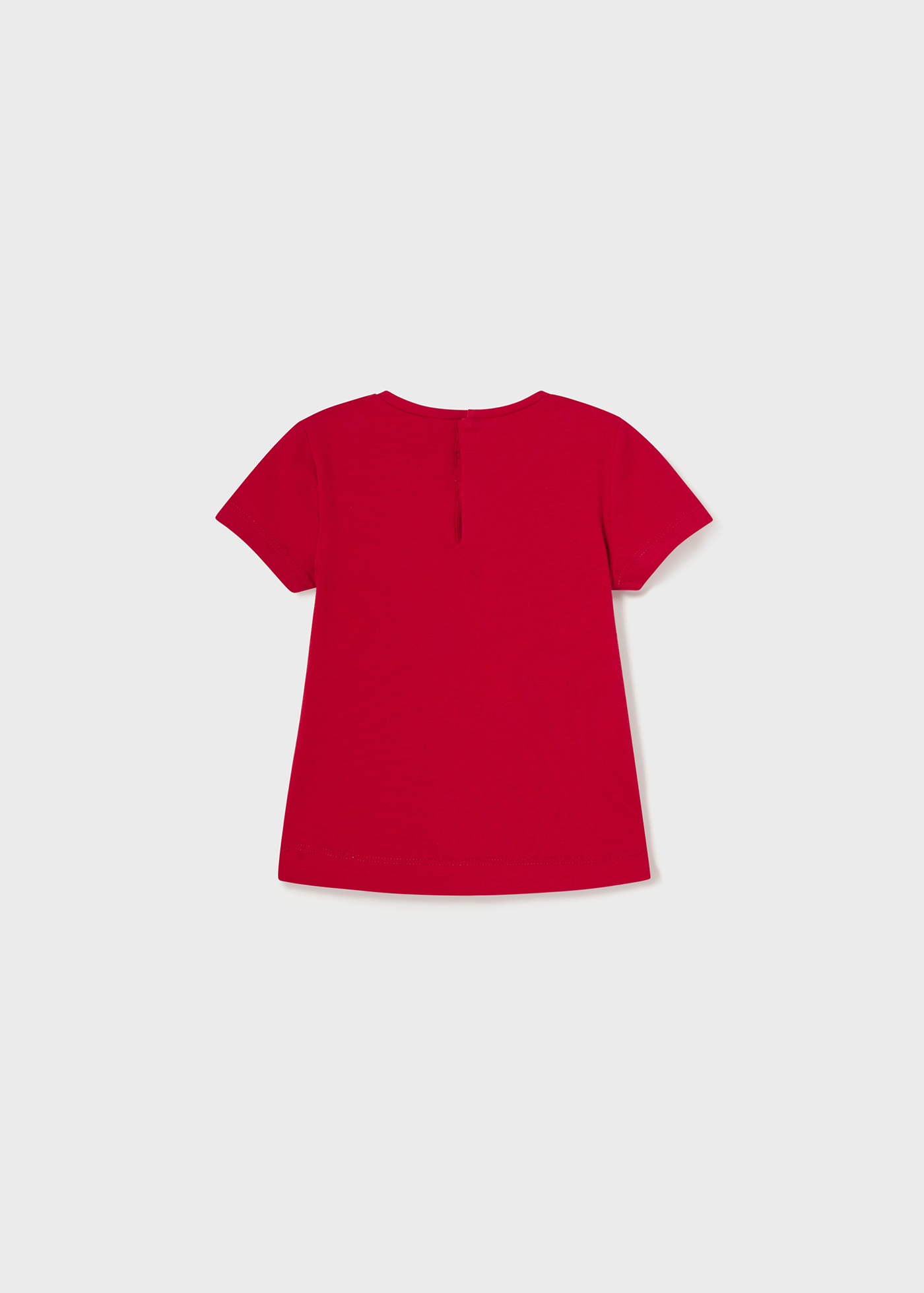 Camiseta de manga curta em algodão sustentável para bebês