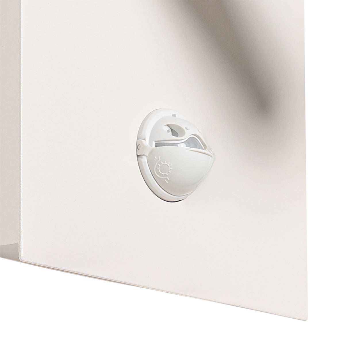 QAZQA Buiten wandlamp wit incl. LED IP54 bewegingssensor - Simon
