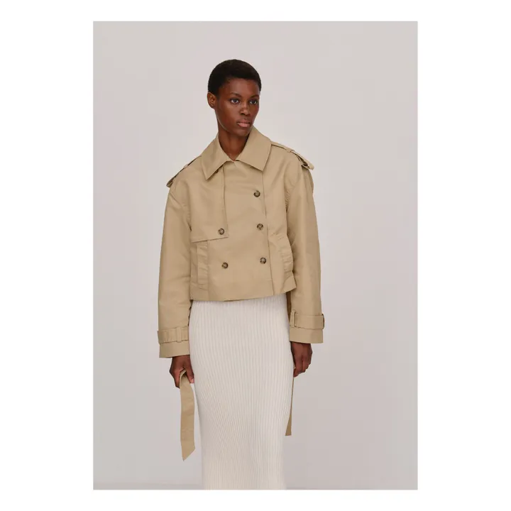 HERSKIND Trench Court Lusia | Crème