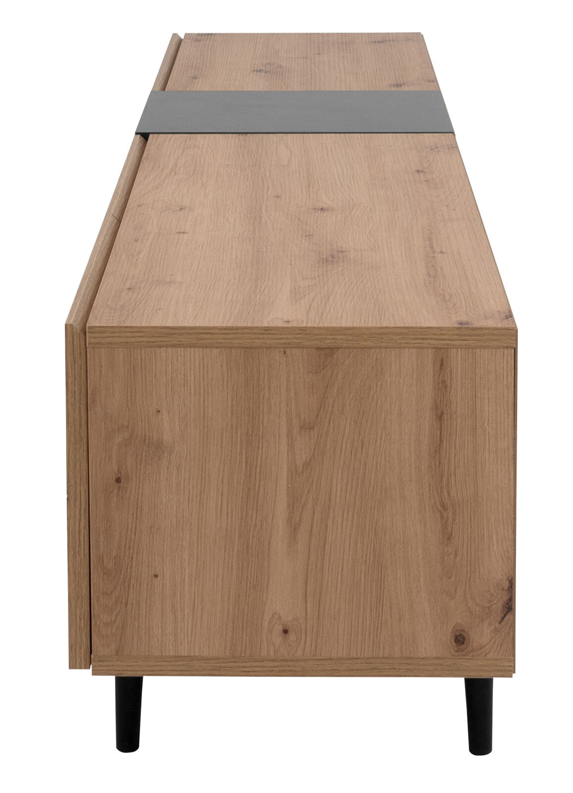 TV-Lowboard NOLA 195 x 48 cm Artisan Oak/ schwarz