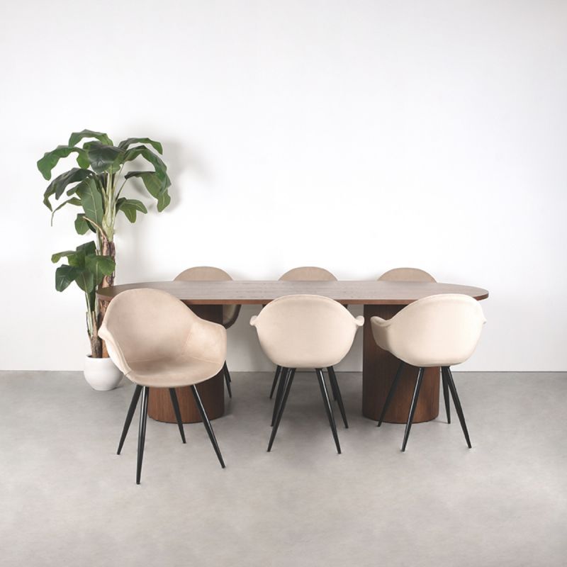 Eettafel Walnoot ME-70.002 Oliva B240 x D120 x H75 cm