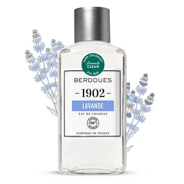 Berdoues 1902 Lavanda Eau de Colônia 98% Natural 245ml