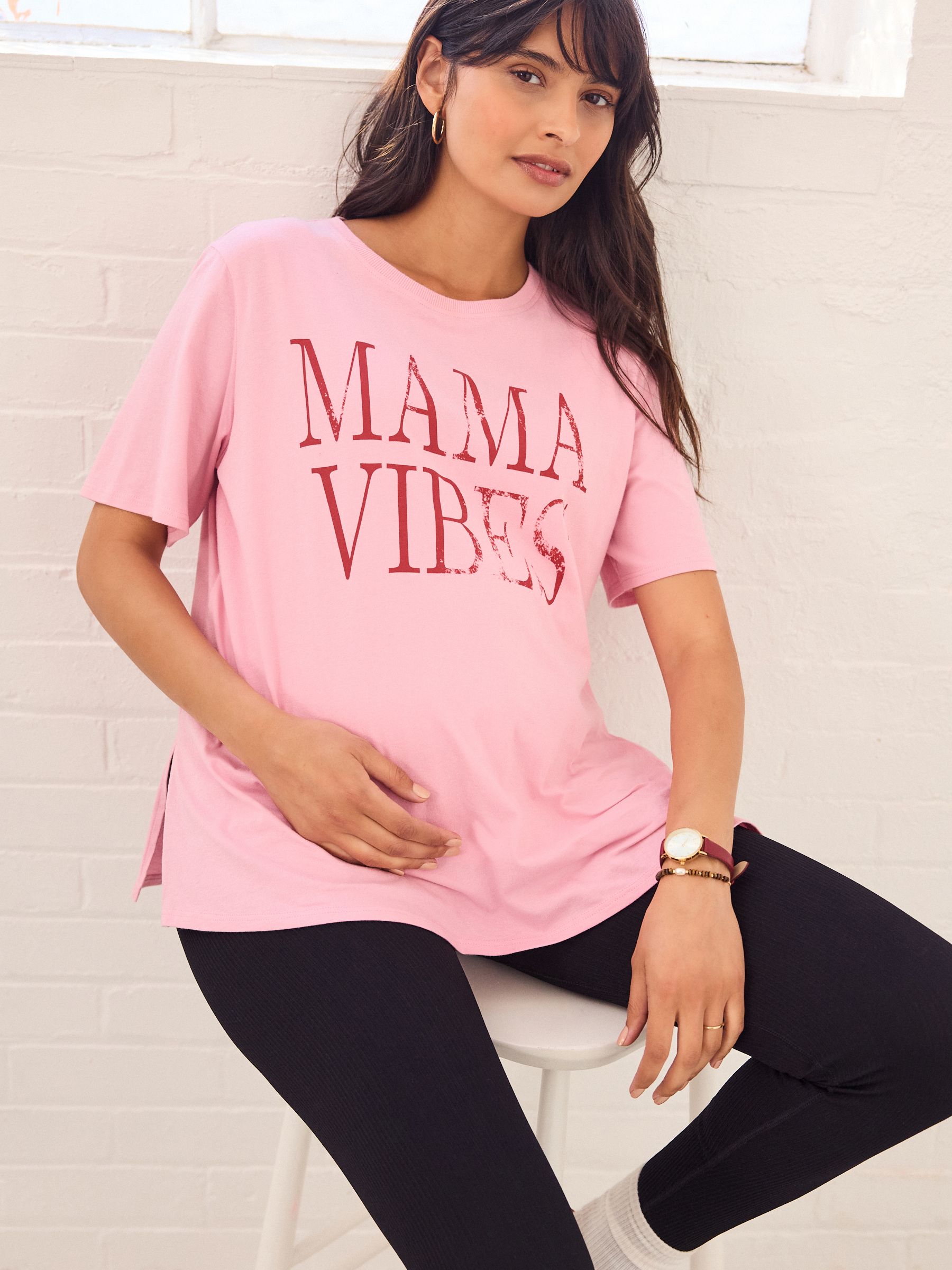 Zwart - Maternity Ribbed Seamless Leggings