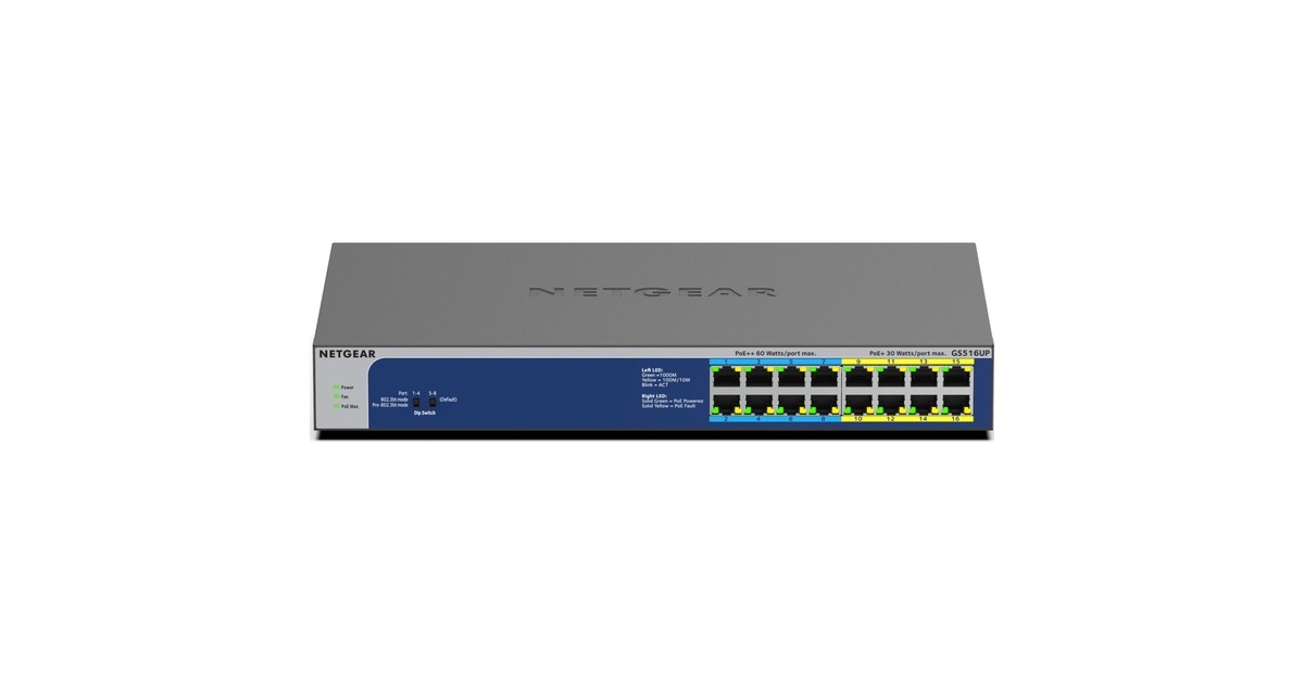 NetgearGS516UP switch