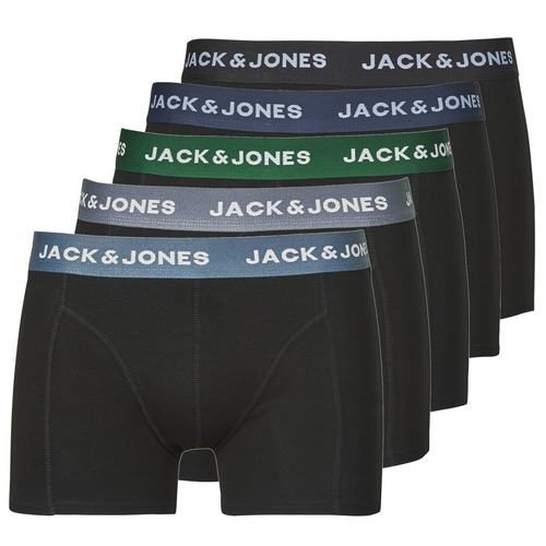 Jack & Jones - JACSOLID TRUNKS 5 PACK OP - Noir