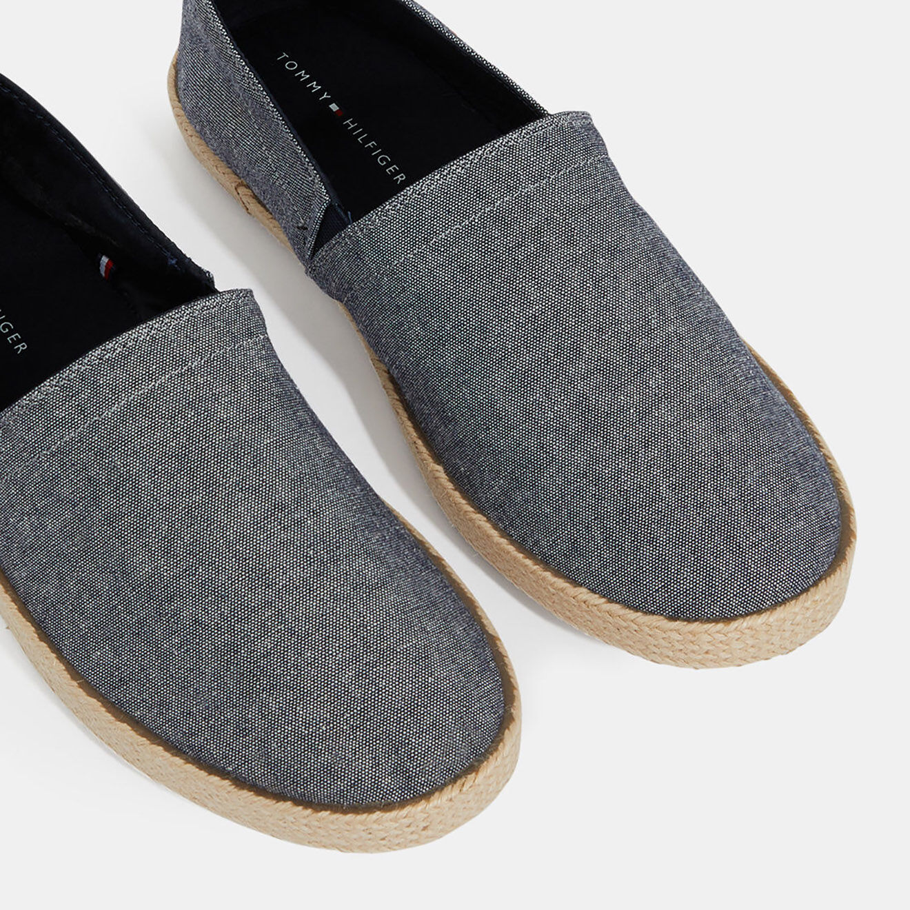 Tommy Hilfiger Espadrilles en Lin Chambray bleues