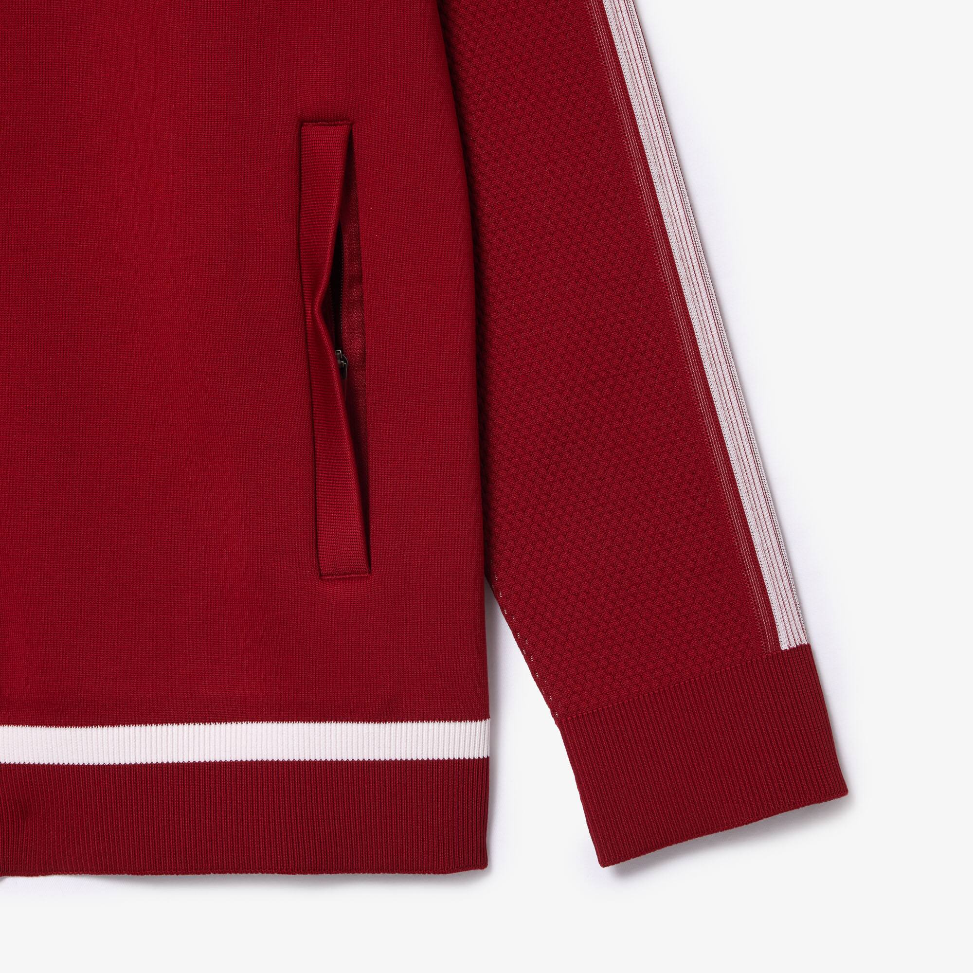 Sport-Jacke LACOSTE TENNIS x Novak Djokovic Sweatshirts - Rot - Lacoste - Herren