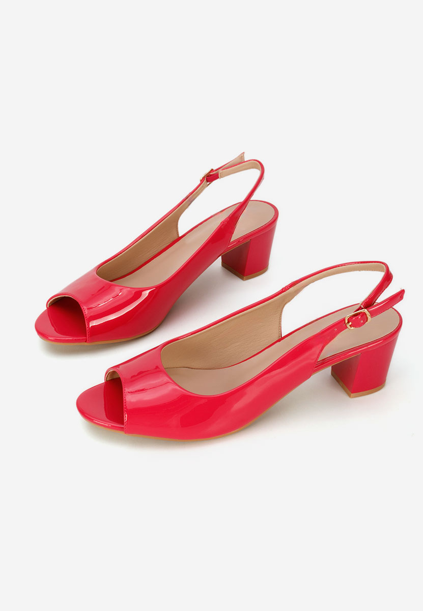 Sandales à talon épais limette Ora fucsia