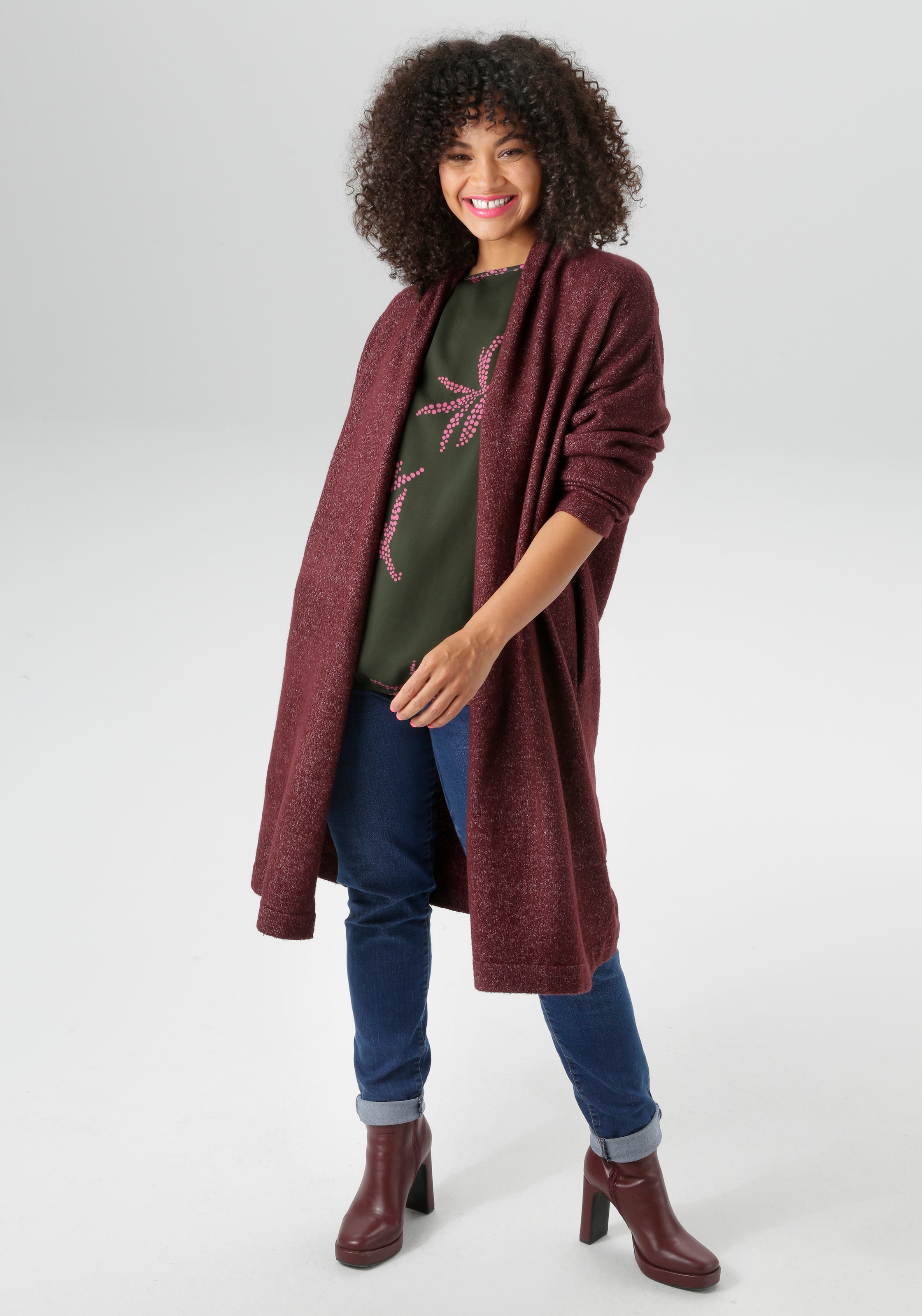 Aniston PLUS Strickjacke , in kuscheliger Qualität - NEUE KOLLEKTION