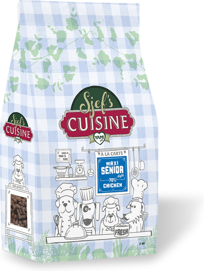 YamiPets hondenvoer Sjef's Cuisine senior maxi 3 kg