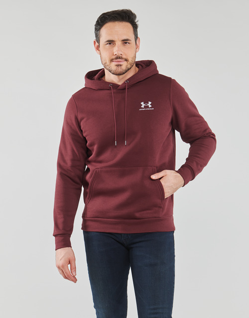 Under Armour - UA ESSENTIAL FLEECE HOODIE - Chestnut Red /  / White
