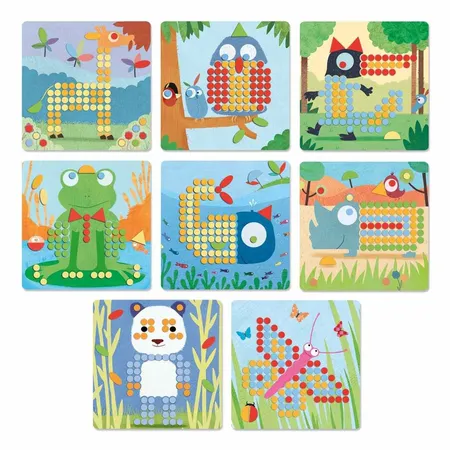 Djeco Lernspiele: Mosaico rigolo