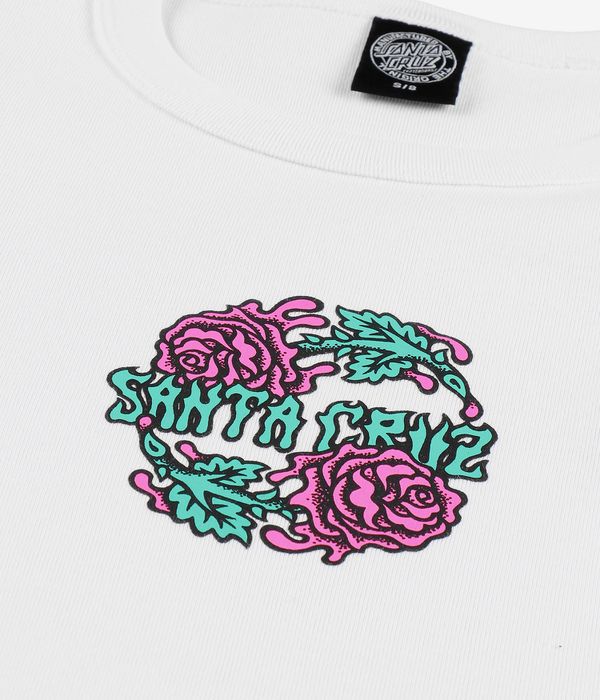 Santa Cruz Dressen Rose Crew Two Front T-Shirt women (white)