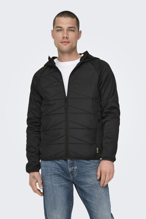 Only & Sons zwarte heren jas
