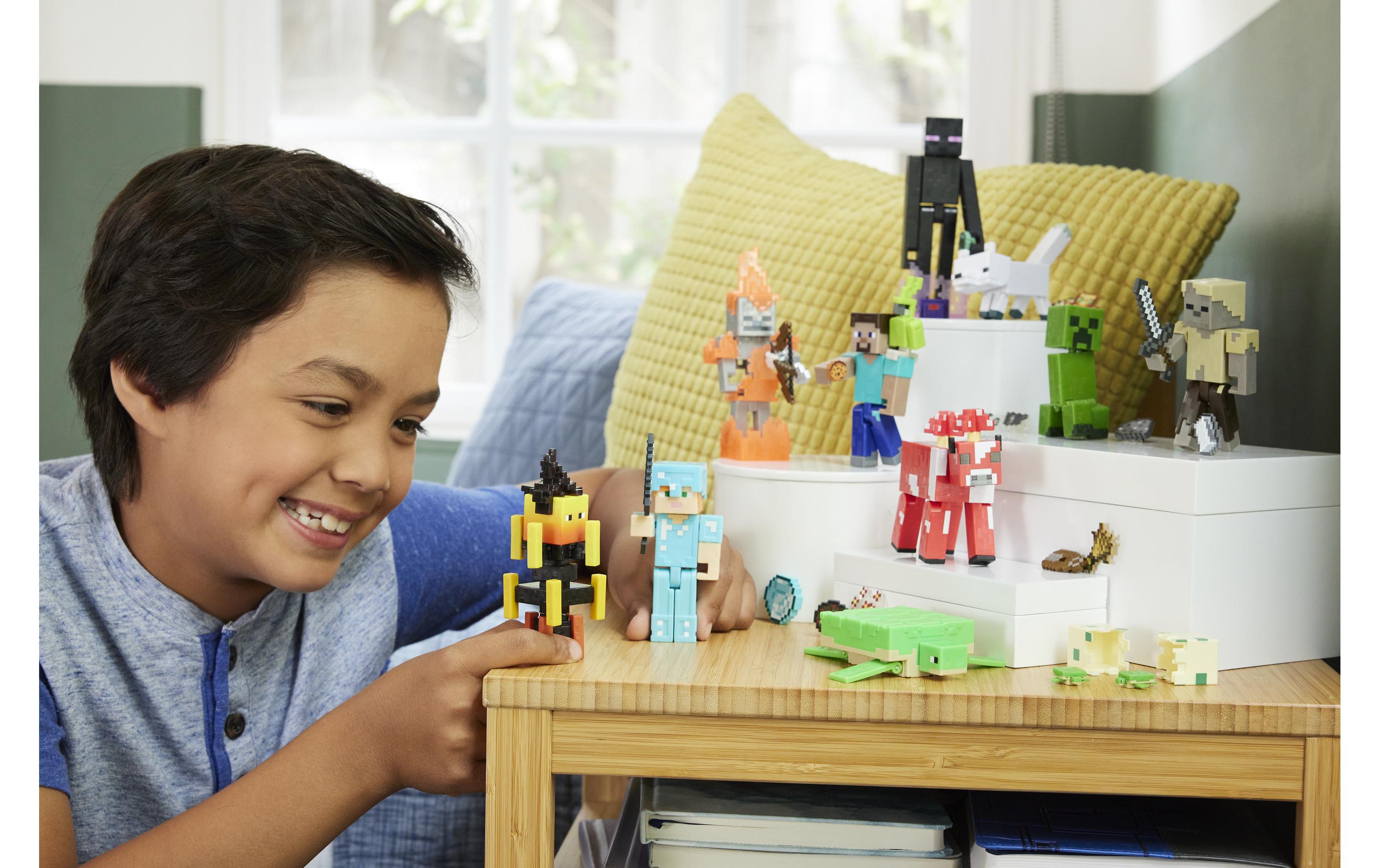 Minecraft Actionfigur mit pixeligem DesignMinecraft Kinderspielzeugfigur