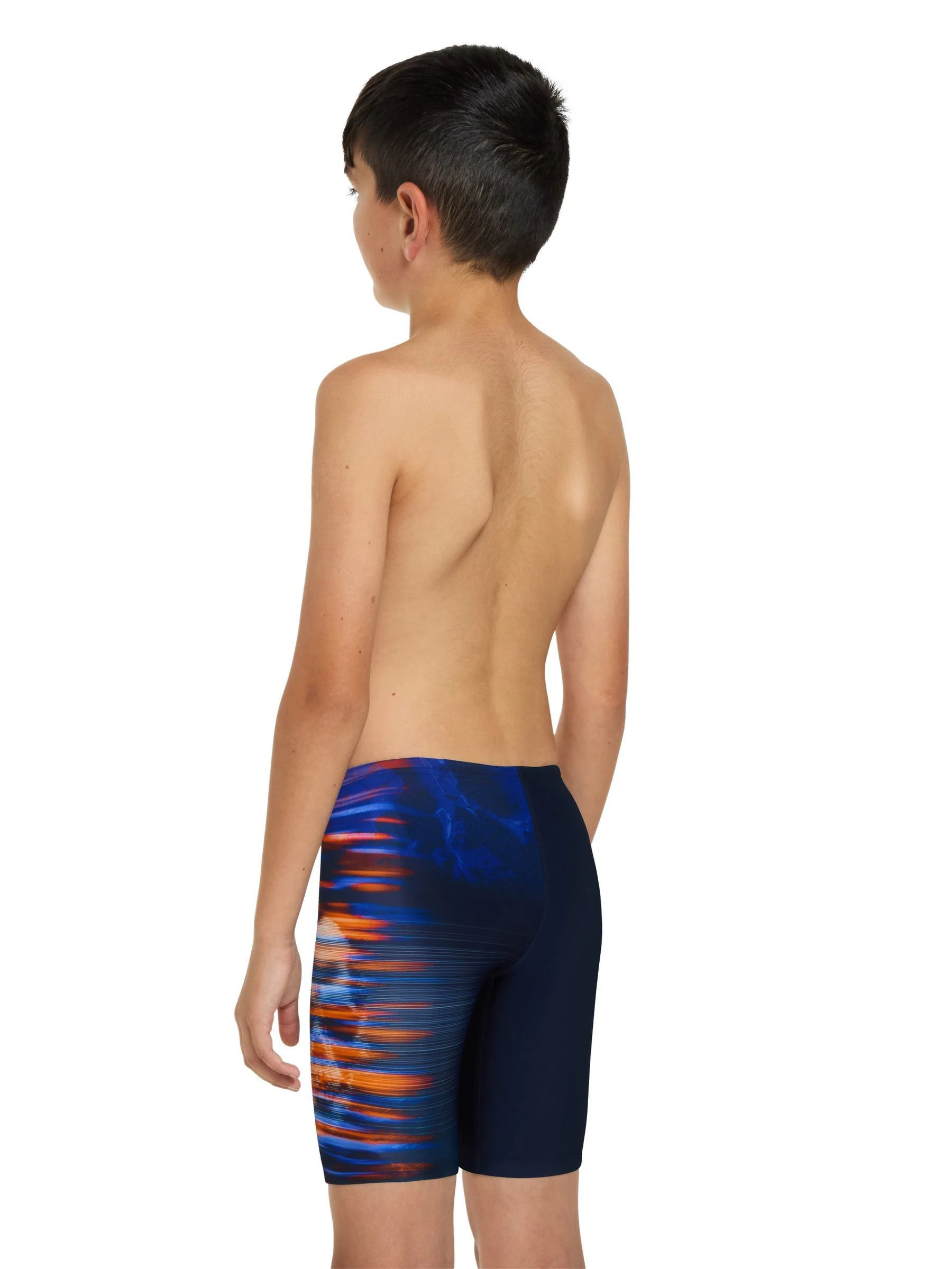 Zoggs Boys Blue Mid Jammer Dullskull Print Swimsuit