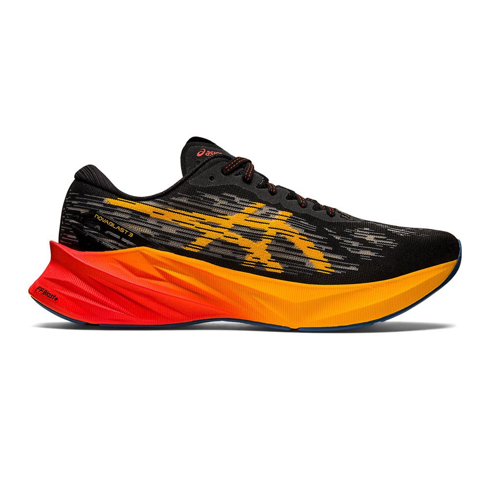 Asics NOVABLAST 3 - Chaussures running Homme black/amber