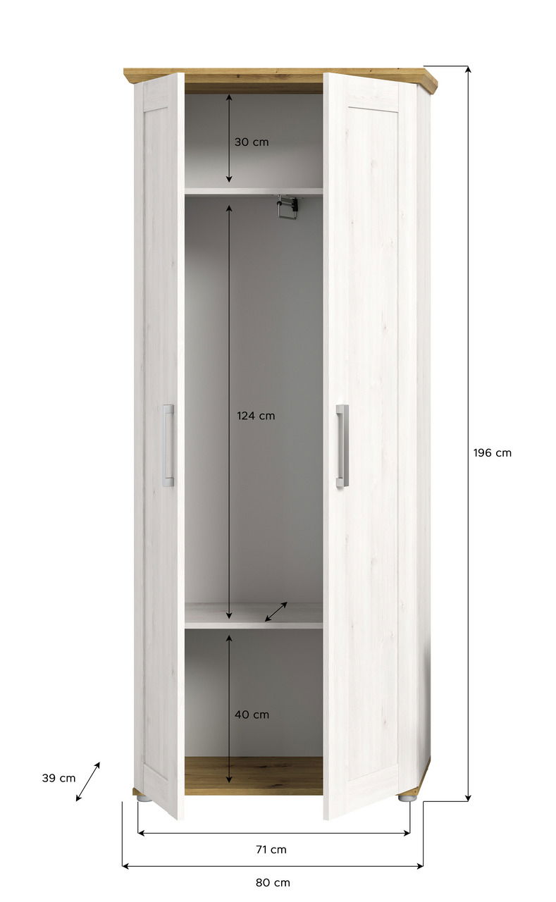 MID.YOU Garderobenschrank VERONA