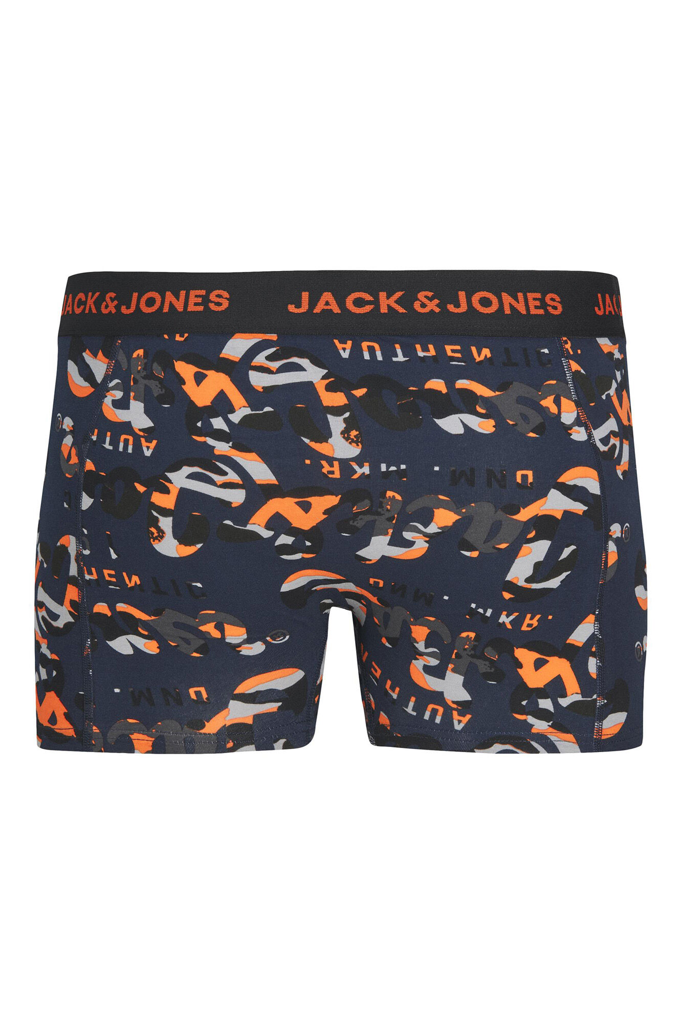 Conjunto de 3 cuecas boxer de algodão combinando.