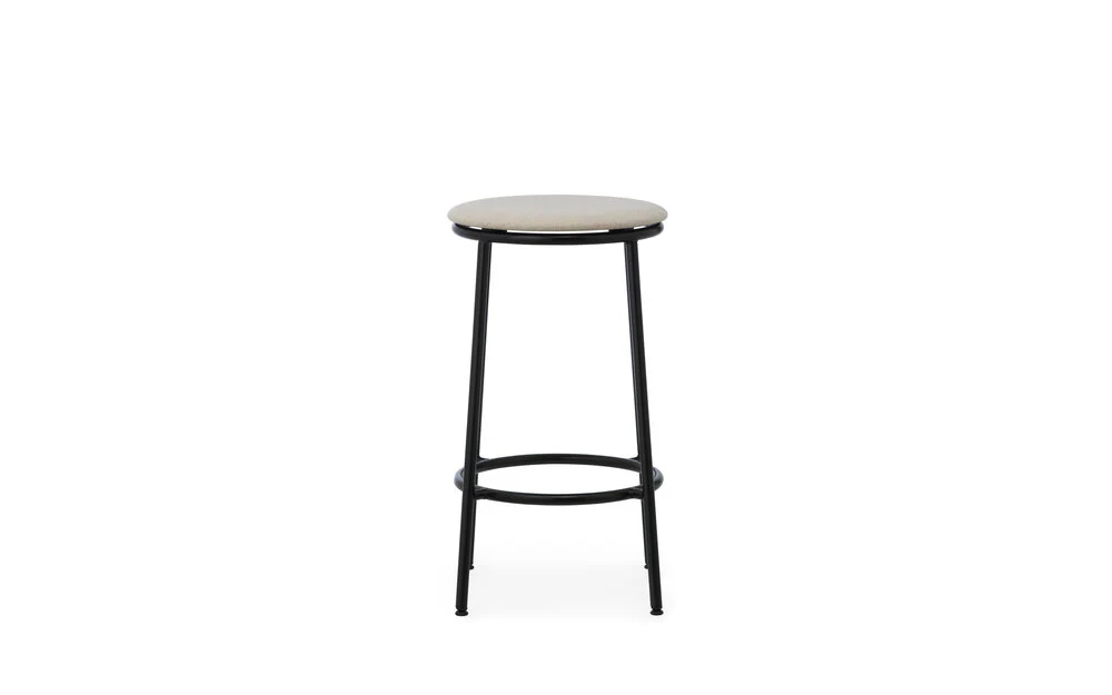 Normann Copenhagen  Circa barstol, sort/sand - H65 cm.