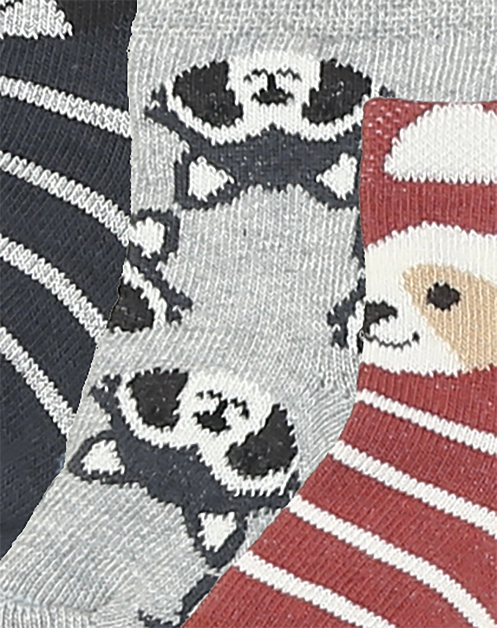 Söckchen WASCHBÄR 4er Pack braun/grau