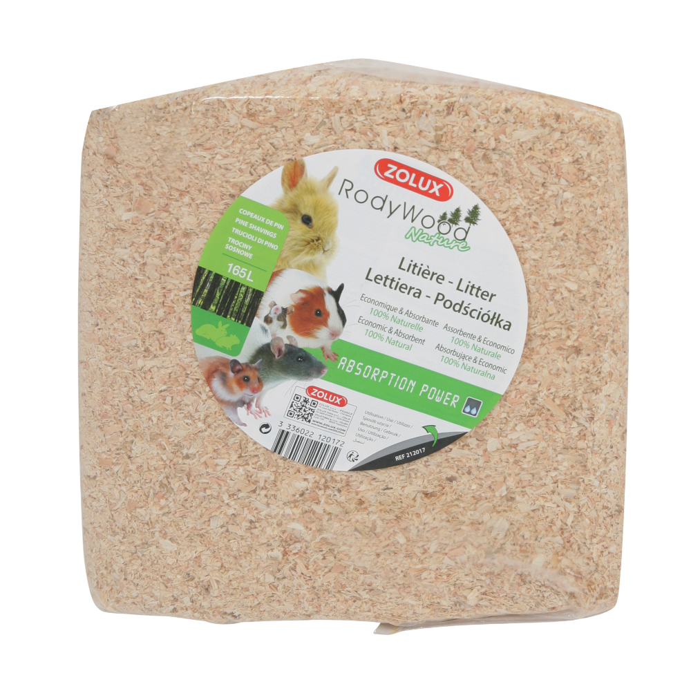 Litière naturelle rodywood lot de 2