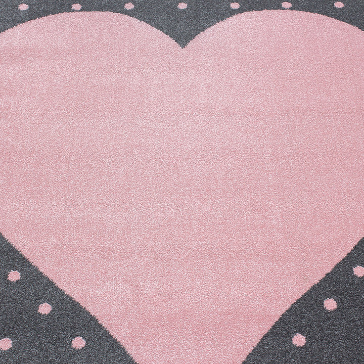 Rond Kindervloerkleed - Bambi Hart Roze | Speels