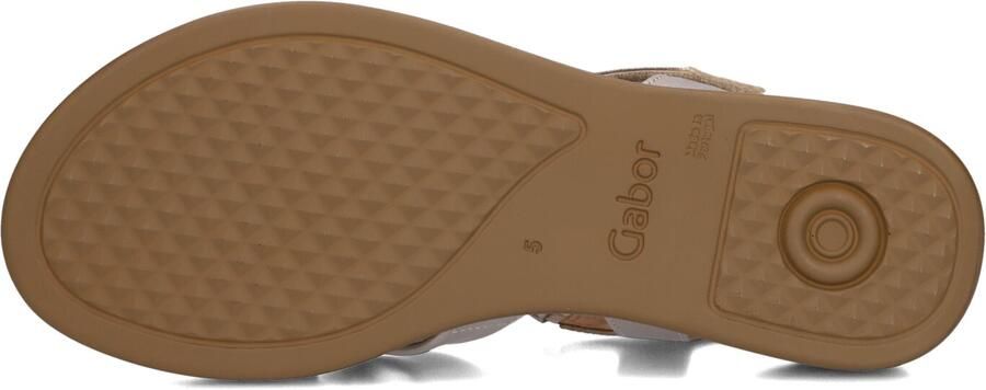 Gabor 736.1 Sandalen Met Sleehak Dames Zilverkleurig