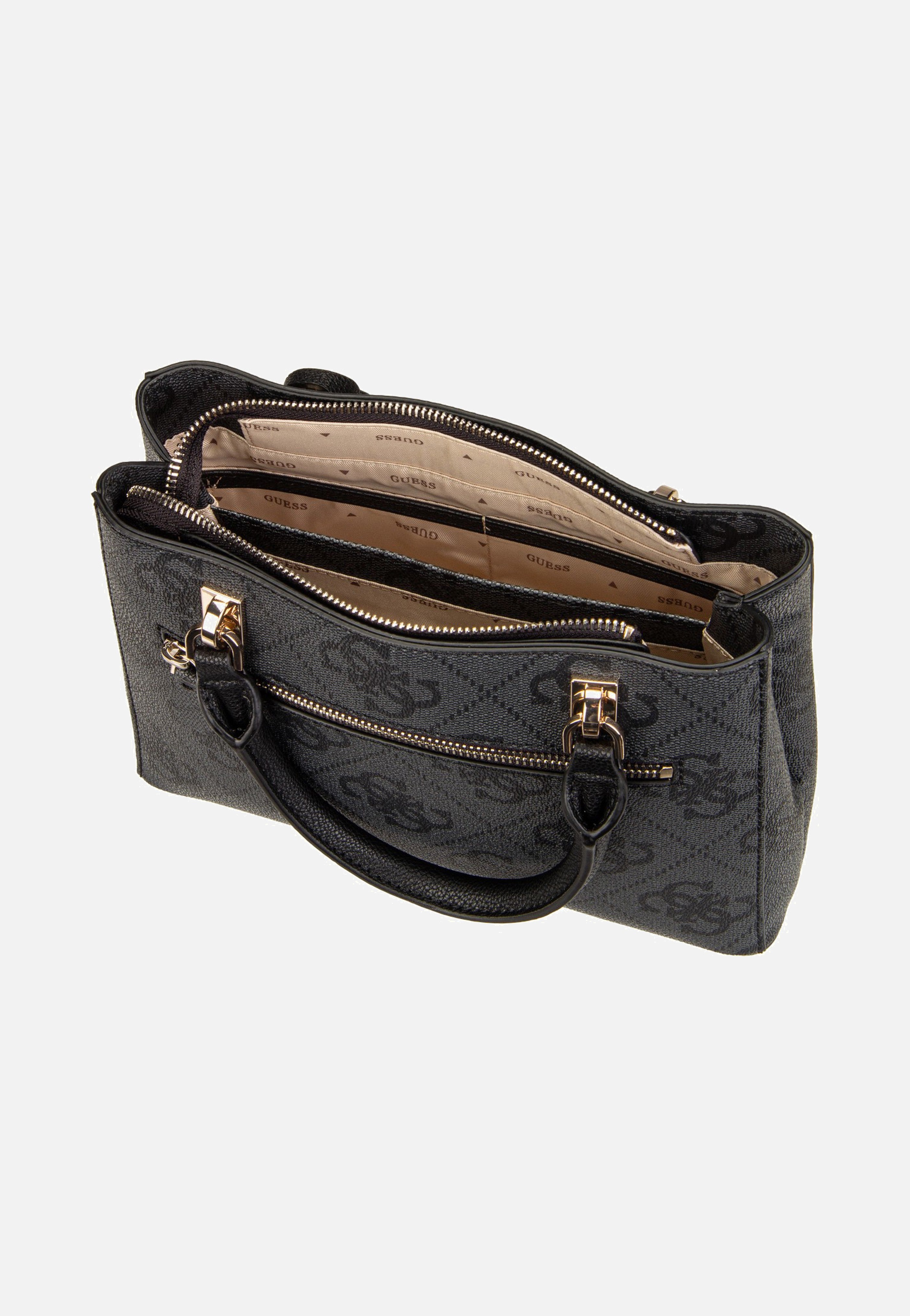 Noelle II Sml Multi Comp Coal Logo - Satchel