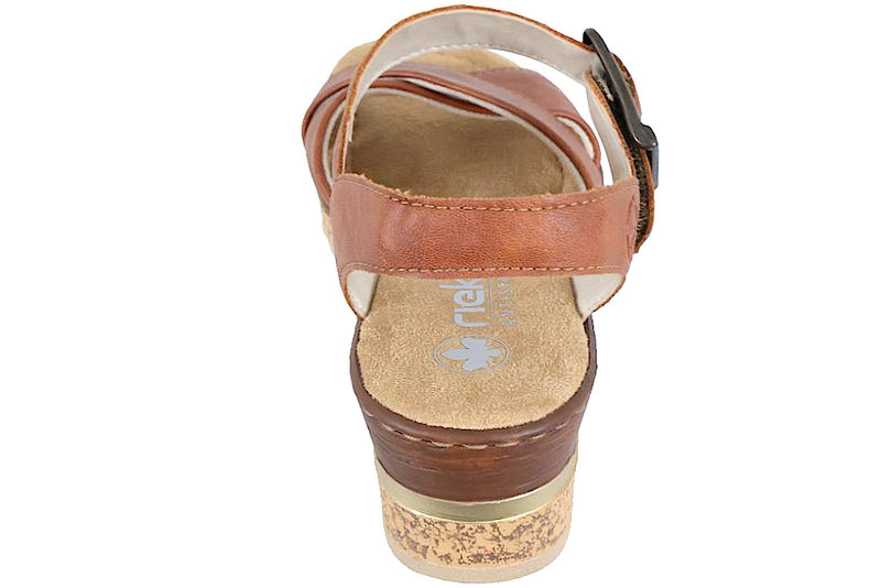 RIEKER SANDAL I BRUNT PU