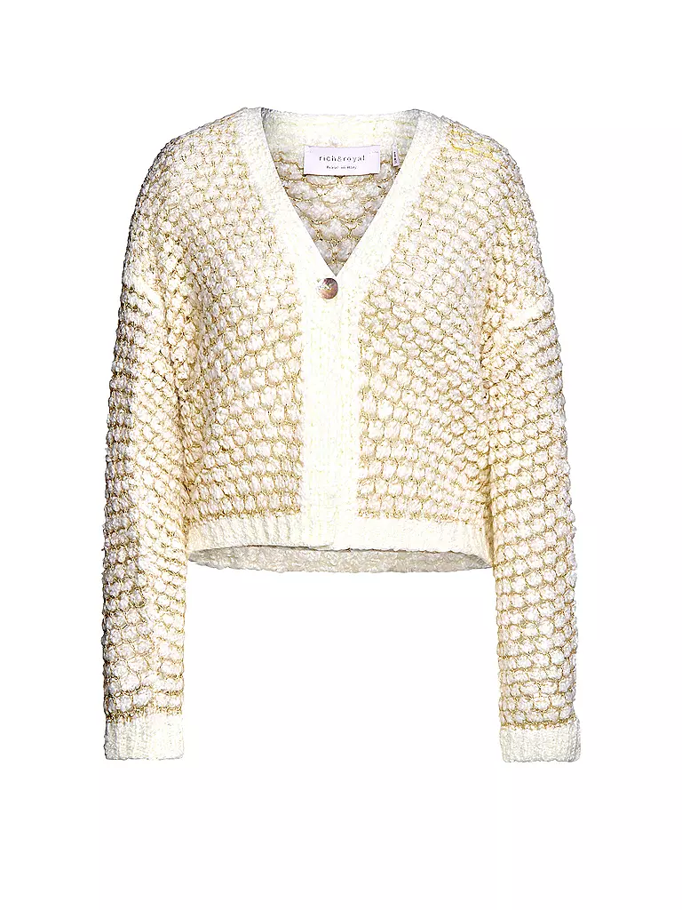RICH & ROYAL Strickjacke creme
