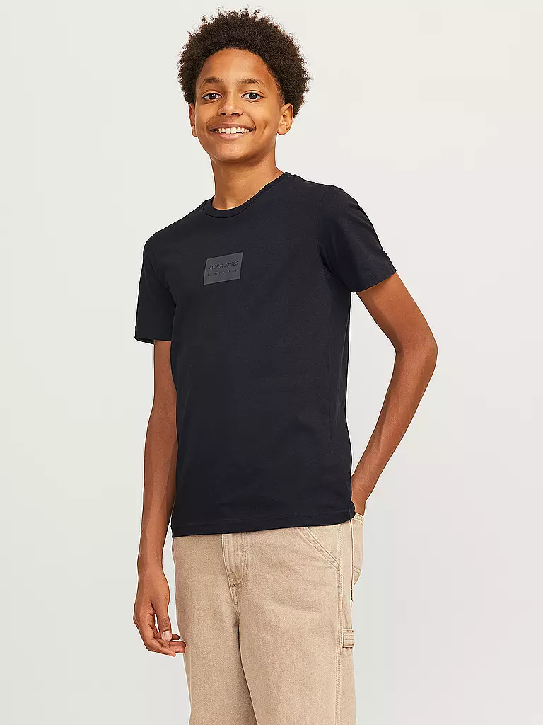 JACK & JONES Jungen T-Shirt JJHAKKAI schwarz