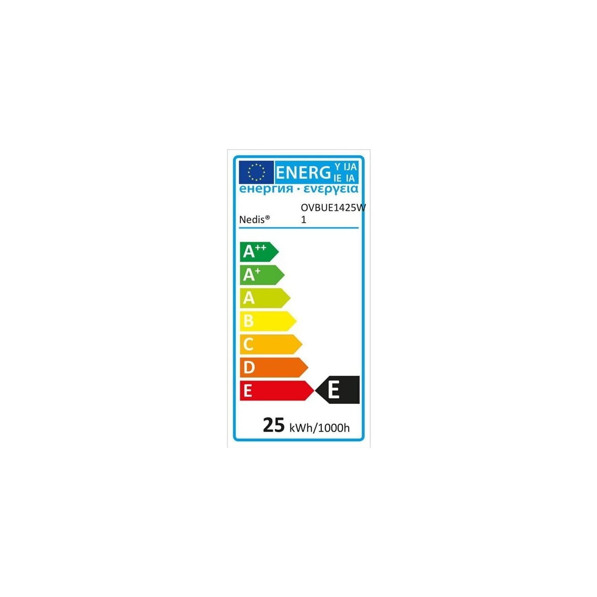 Nedis Ovnslampe E14 25 W