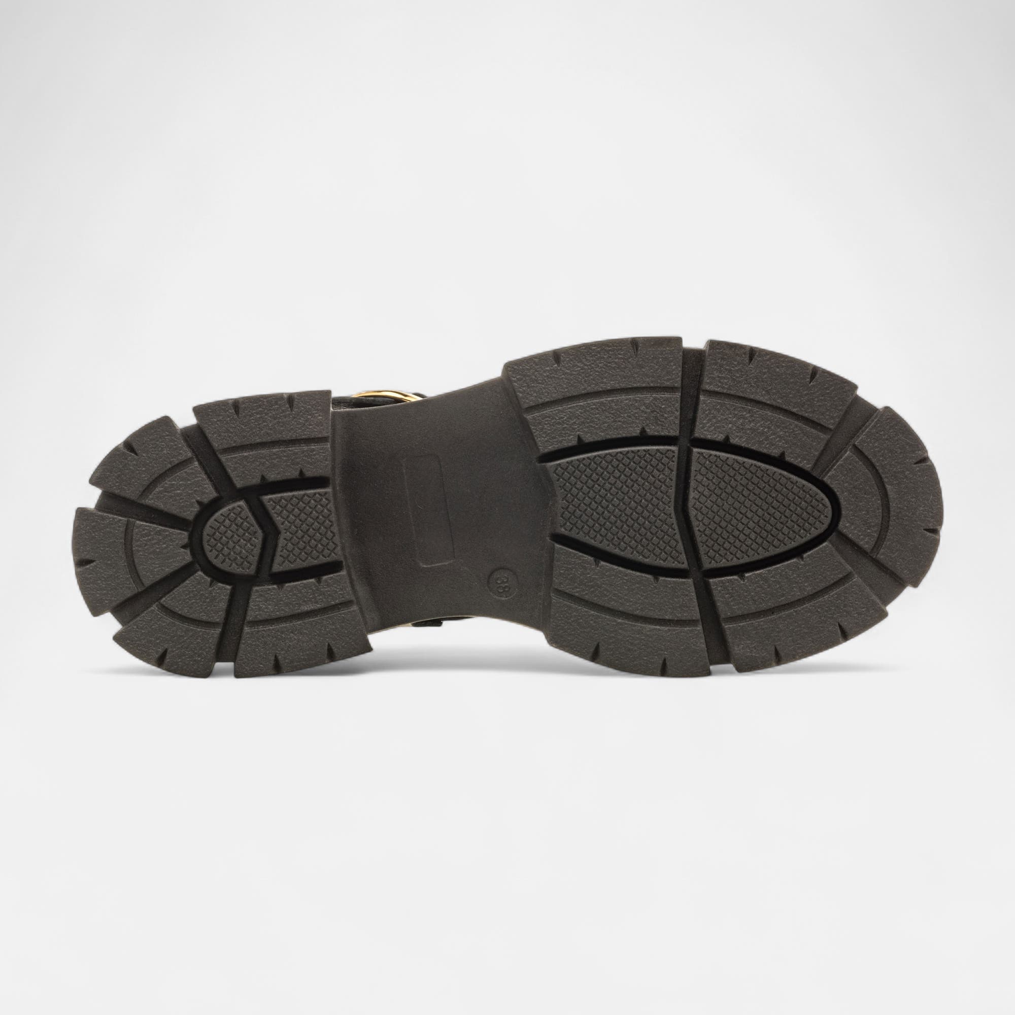 Sandales Femme en cuir noir