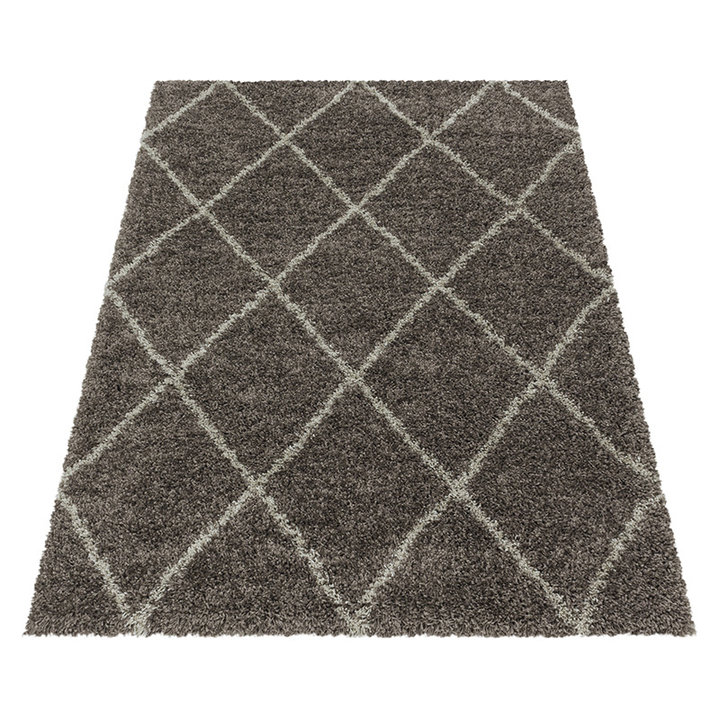 Berber vloerkleed - Agadir Lines Taupe/Creme | Warm