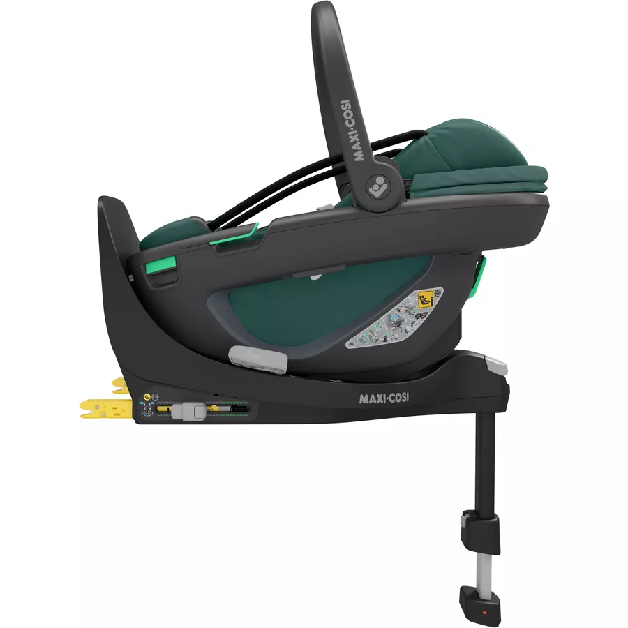 MAXI COSI Set Babyschale Coral 360 Essential Green plus Basisstation FamilyFix 360