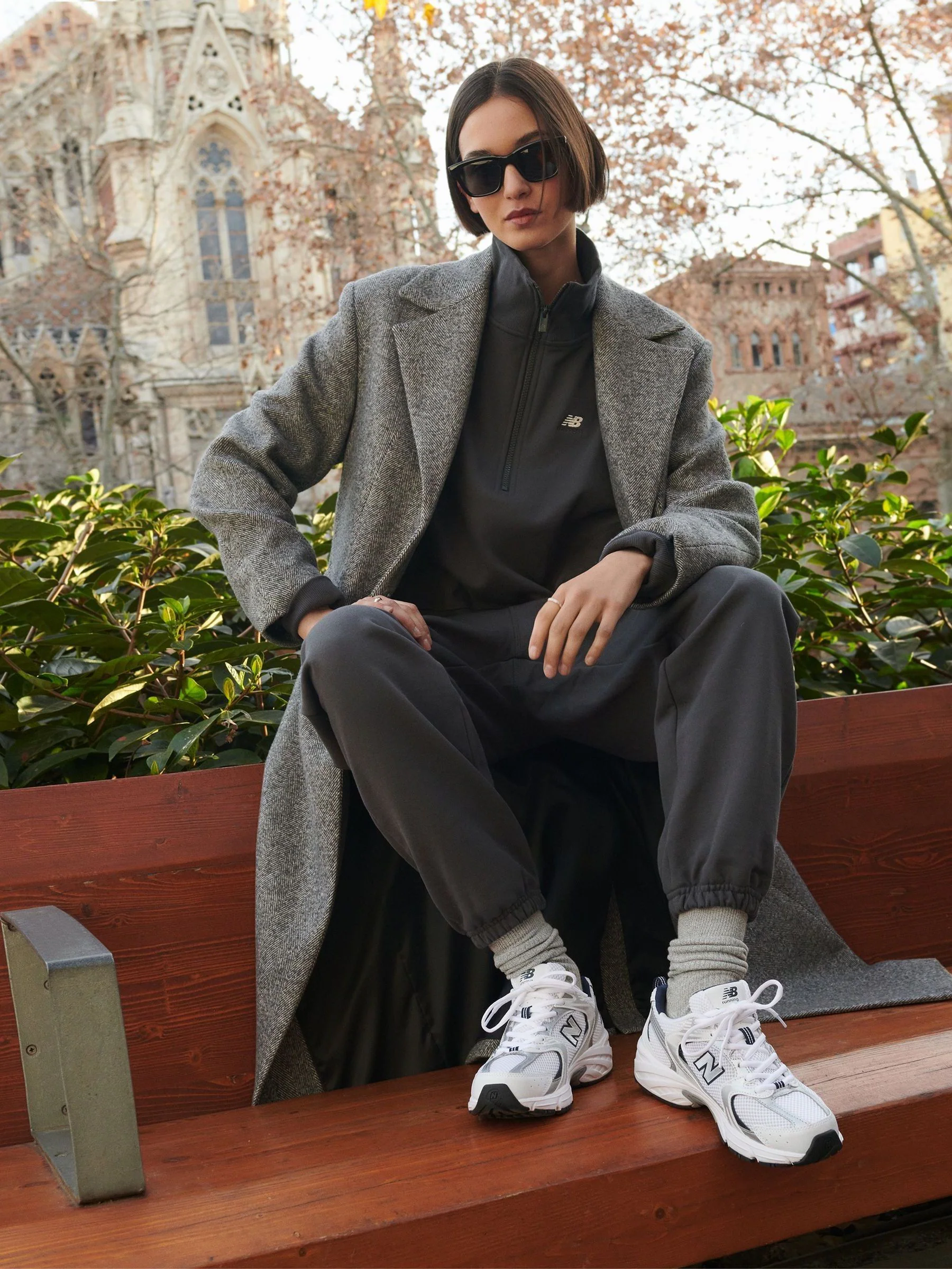 Wit/Grijs - New Balance 530 damessneakers