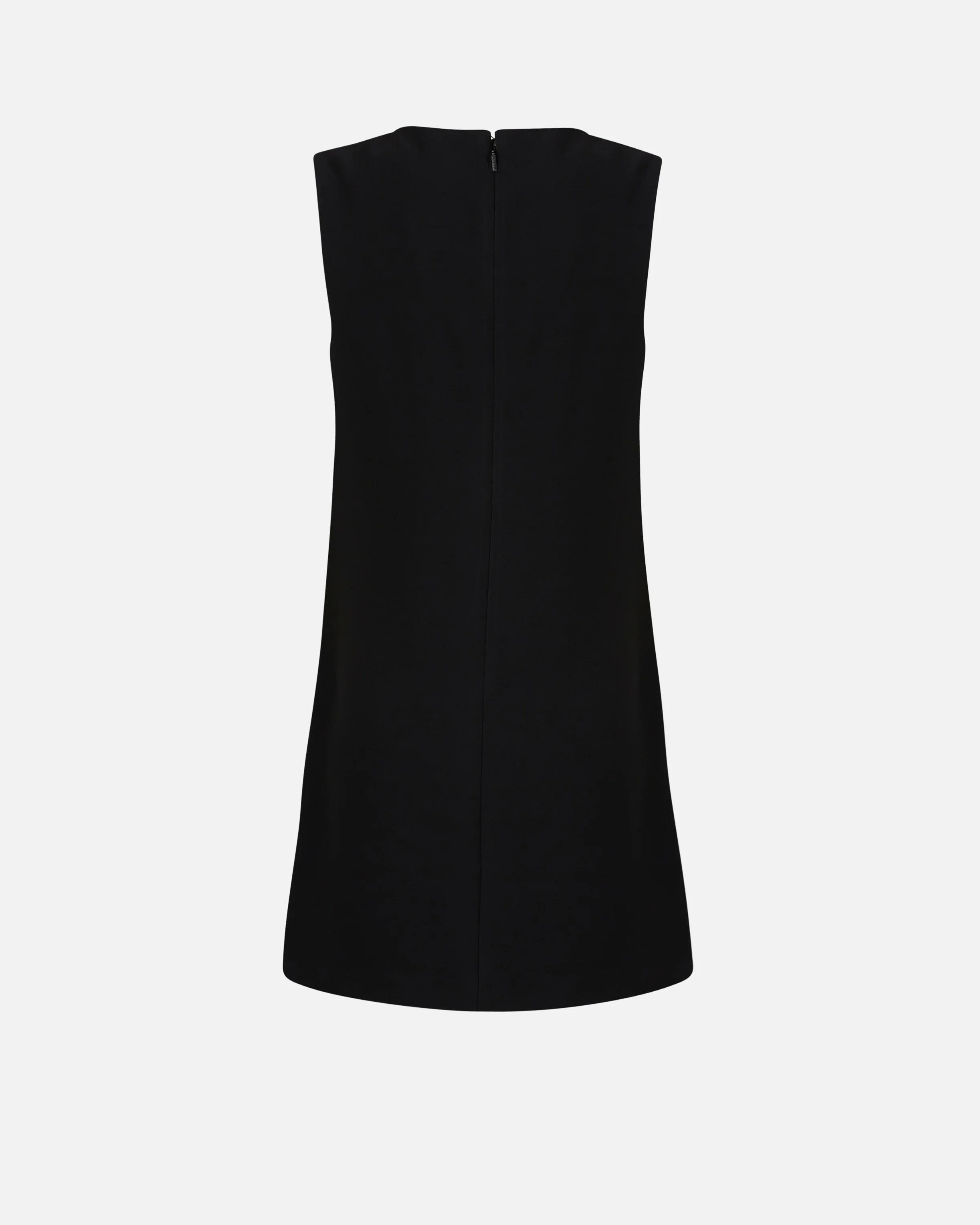 Robe courte avec fermeture zippée asymétrique | Noir