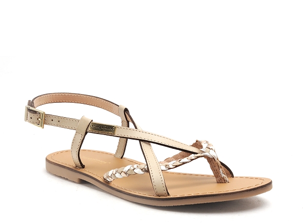Les tropeziennes nu pieds plats femme chou f beige