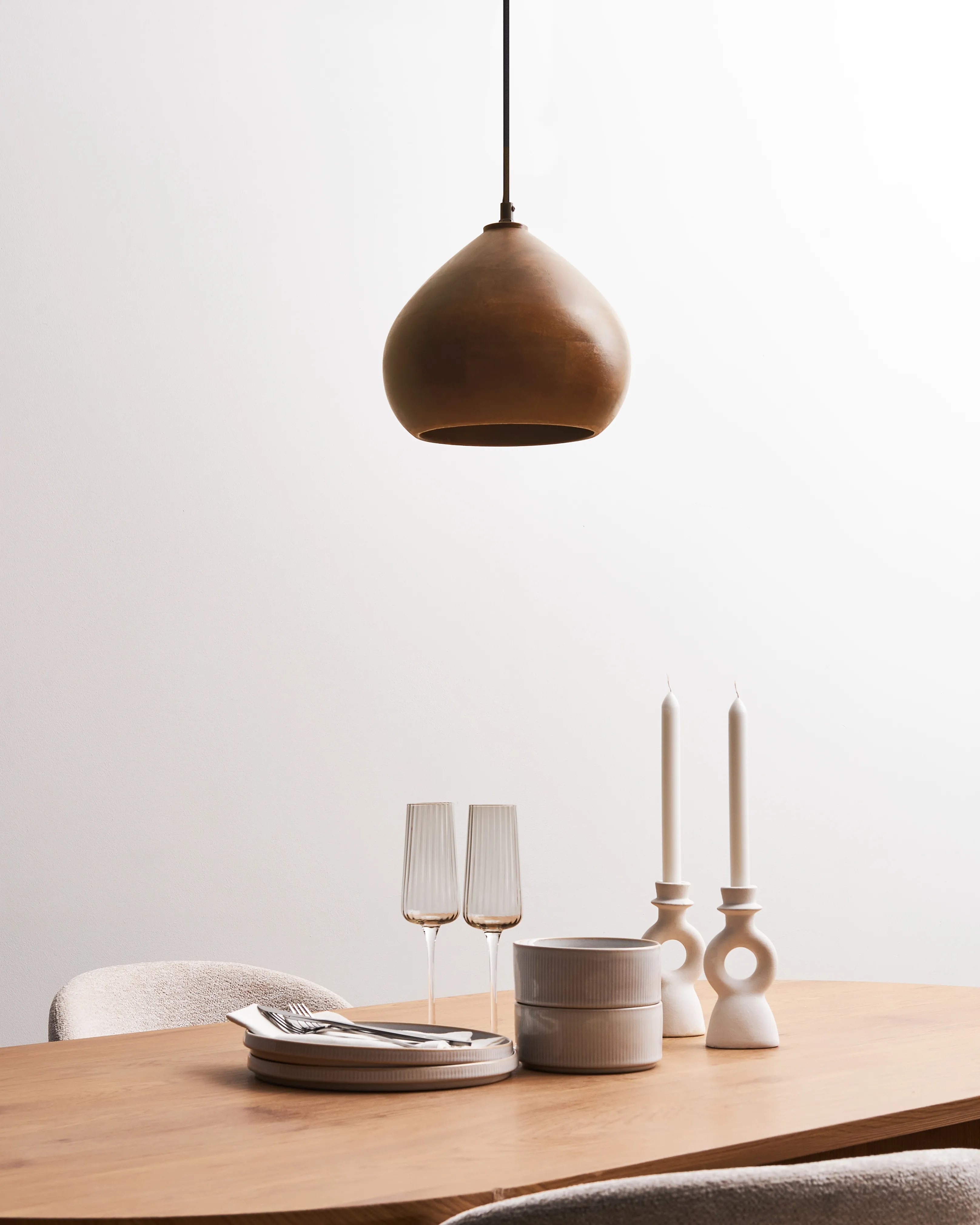 Hanglamp SANYATI Mangohout Donkerbruin