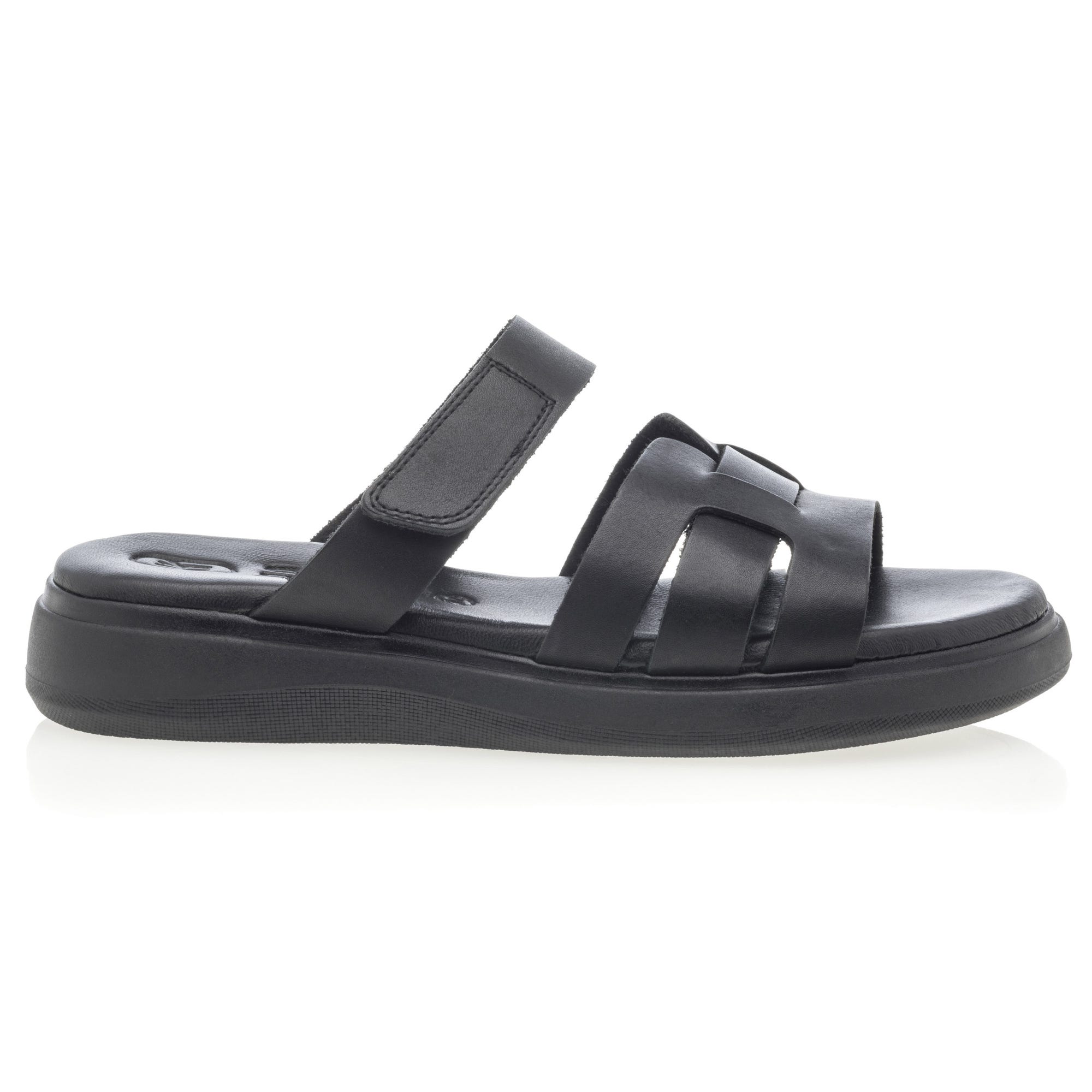 Mules Femme en cuir noir